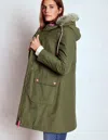 Boden 4 In 1 Hooded Parka Green, Navy, Leopard Borg  In Green