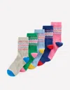 Boden 5 Pack Fair Isle Socks Multi Fair Isle  In Multi