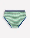 Boden 5 Pack Underwear Rainbow Stripe  In Green