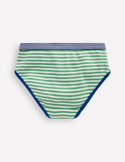 Boden Kids' 5 Pack Underwear Rainbow Stripe  In Green