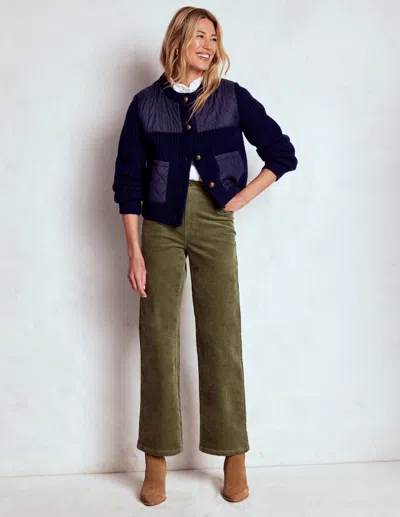 Boden 5-pocket Cord Column Jeans-green Female