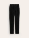 BODEN 5 POCKET CORD SLIM JEANS BLACK WOMEN BODEN