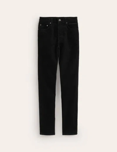 Boden 5 Pocket Cord Slim Jeans Black Women