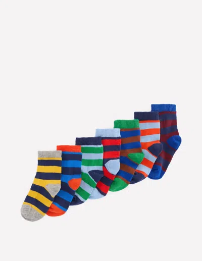 Boden Babies' 7 Pack Socks Multi Stripe