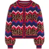 Boden Abi Mixed Print Jacquard Cardigan In Multi