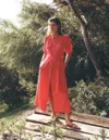BODEN ADA LINEN MIDI DRESSCAMELIA PINK WOMEN BODEN