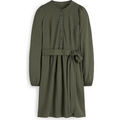 Boden Adele Belted Jersey Dress In Green