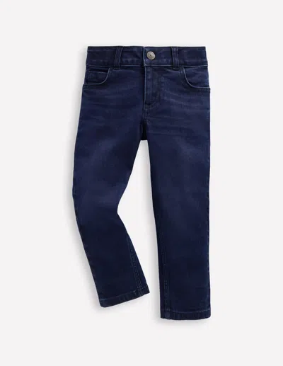 Boden Kids' Eng Anliegende Adventure-flex-jeans-dunkel Vintage Denim In Blue
