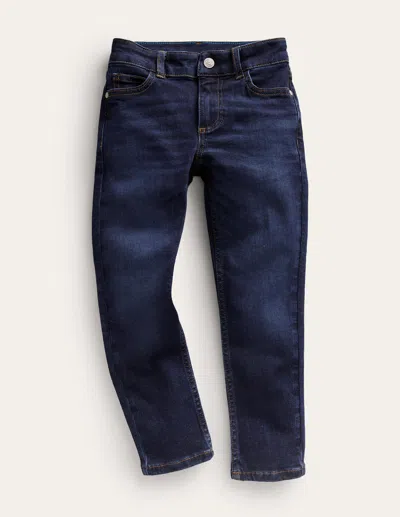 Boden Kids' Adventure-flex Schmal Geschnittene Jeans-dunkel Vintage Denim In Blue