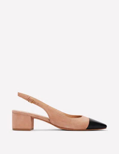 Boden Ailsa Slingbacks Mit Blockabsatz-milchkaffee Wildleder