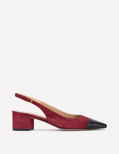 Boden Ailsa Block Heel Slingbacks-oxblood Female