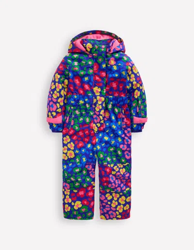 Boden Kids' All Weather Ski All In One Navy Leopard  In Multi
