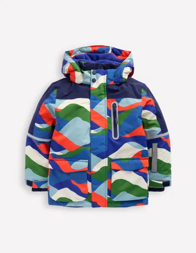 Boden Kids' Wasserdichter Allwettermantel-bunte Landschaft In Multi