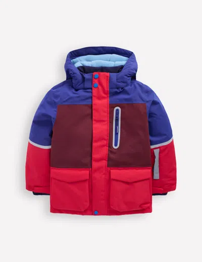 BODEN ALL WEATHER WATERPROOF COAT RED CHEVRON COLOURCLOCK BODEN