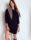 Boden Amara Short Cable Dress Navy  In Blue