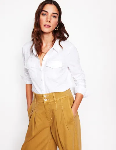 Boden Amy Jersey Shirtwhite Women  In White