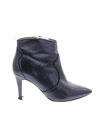 Pre-owned Boden Ankle Boots In Blue