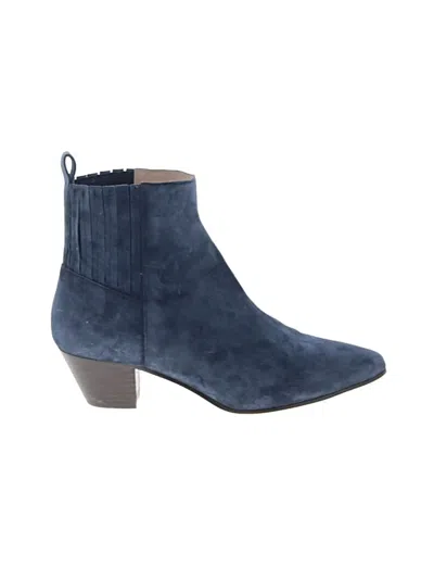 Pre-owned Boden Ankle Boots In Blue