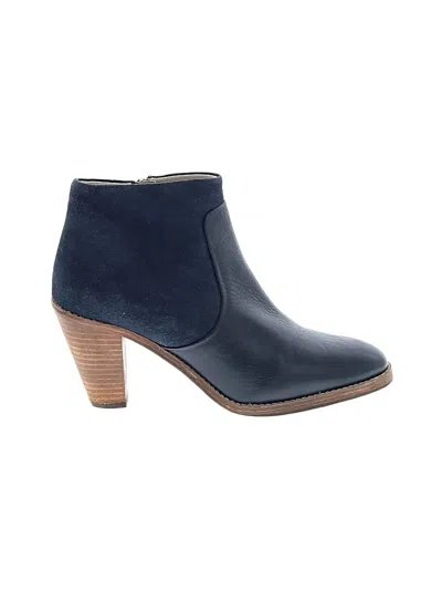 Pre-owned Boden Ankle Boots In Blue