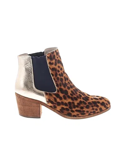 Pre-owned Boden Ankle Boots In Brown
