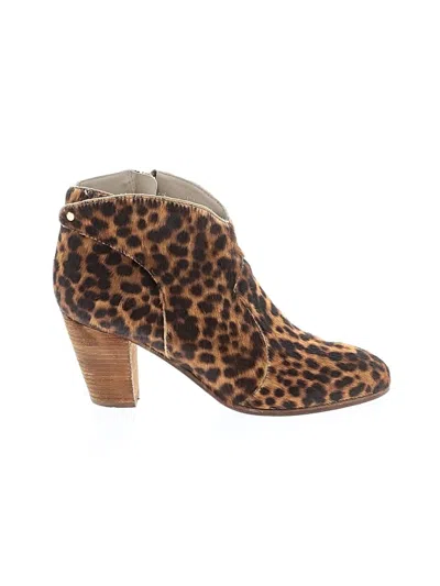 Pre-owned Boden Ankle Boots In Tan