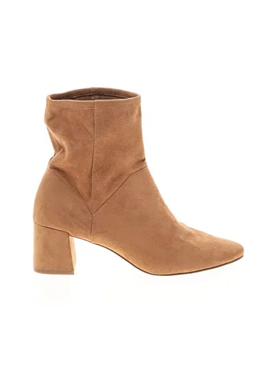 Pre-owned Boden Ankle Boots In Tan