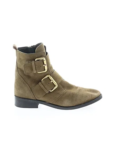 Pre-owned Boden Ankle Boots In Tan