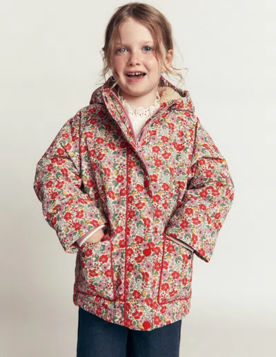 Boden Kids' Anorak Mit Sherpa-futter In Weiss | Grösse 98 In Multi