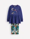 Boden Tunika-set Mit Applikation-steuerbordblau In Blue