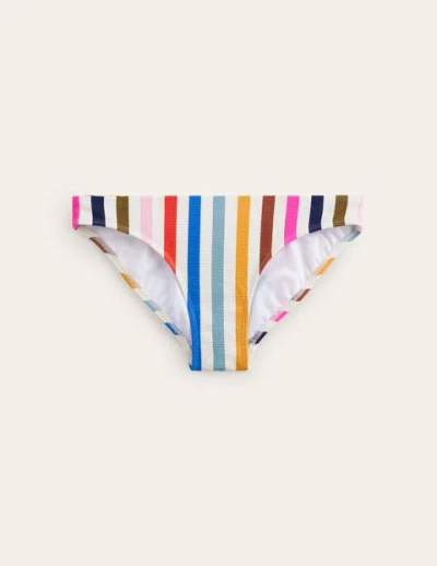 Boden Arezzo Texture Bikini Bottoms Multi Stripe Women