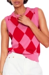 BODEN BODEN ARGYLE COTTON SWEATER VEST