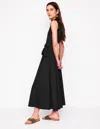 Boden Aria Midikleid Mit Lochstickerei-besatz-schwarz In Black