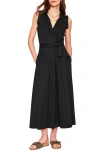 Boden Aria Embroidered Eyelet Trim Cotton Blend Midi Dress