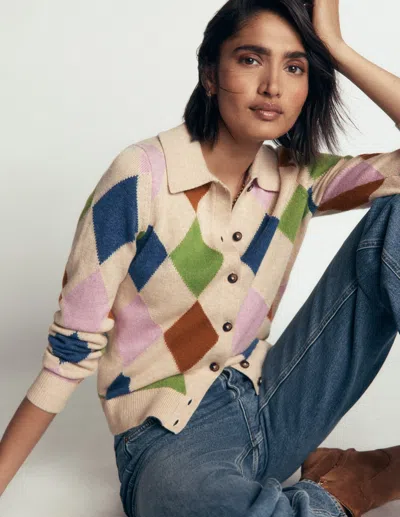 Boden Ariadne Strickjacke Aus Alpaka-mischung In Bunt | Grösse Xs In Multi