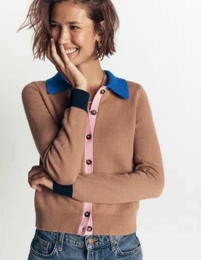 Boden Ariadne Strickjacke Aus Alpaka-mischung In Camel | Grösse Xs In Brown