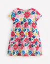 Boden Ariel Twirly Jersey Dress Multi Pop Flower Girls  In Multi