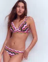 Boden Arles Bikini Top Multi, Wavy Stripe  In Multi
