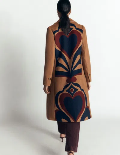 Boden Aylesford Langer Mantel In Camel | Grösse 30 In Multi