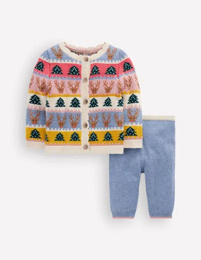 Boden Baby Fair Isle Knitted Play Set | Size 3-6 Months In Multi