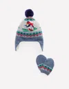 Boden Baby Fair Isle Set Alaskan Blue Penguins  In Multi