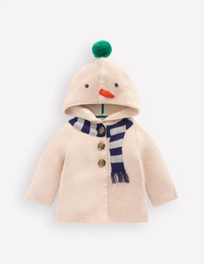 Boden Baby Novelty Cotton Knitted Jacket In White | Size 3-6 Months In Neutral