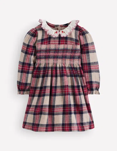 Boden Baby Smocked Party Dress | Size 3-6 Months In Burgundy