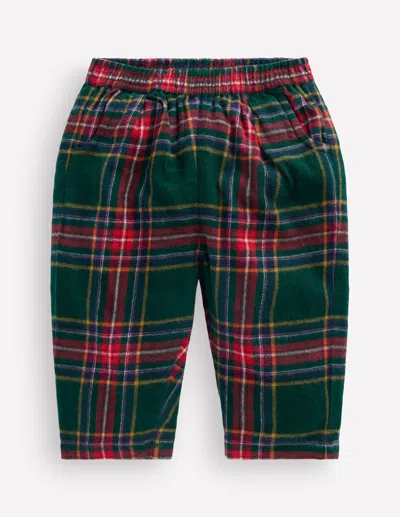 Boden Baby Woven Pull-on Pants In Green | Size 3-6 Months In Multi
