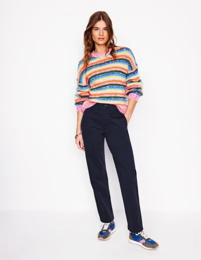 BODEN BARNSBURY CHINO TROUSERS-NAVY FEMALE BODEN
