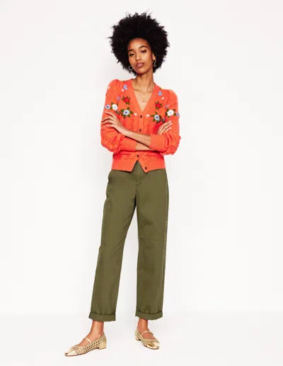 Boden Barnsbury Chino Trousers-woodland Green Female