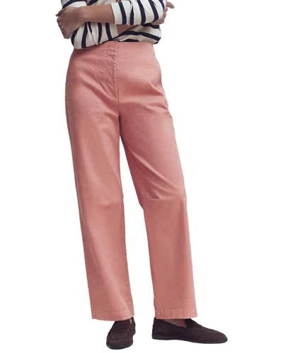 Boden Barrel Leg Chino Trouser In Pink