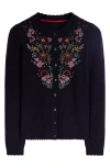 Boden Bead Embellished Cardigan In Black