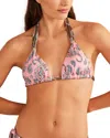 Boden Bead Gather Halter Bikini Top In Multi
