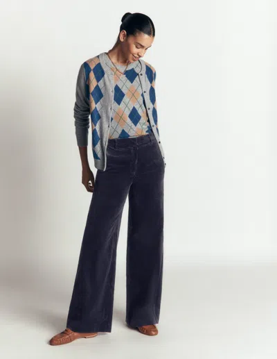 Boden Belgravia Cordhose In Blau | Grösse 30 In Blue