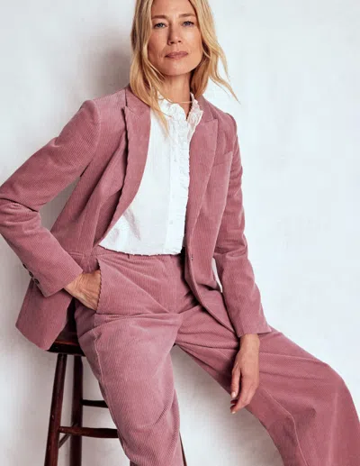 Boden Belgravia Cord Trousers-pink Heather Female